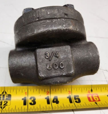 Vogt SW701 3/4" NPS Check Valve Socket Weld Class 800 Forged Steel A105N DN20 - Image 1 of 2