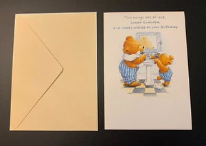Birthday Greeting Card Great-Grandpa bears new with envelope Designer Greetings - Picture 1 of 3