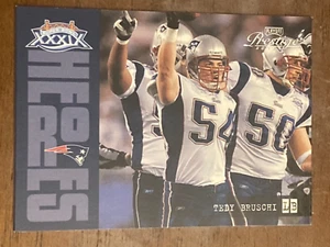 Playoff Prestige Super Bowl Heroes 2005 Tedy Bruschi New England Patriots #SH6 - Imagen 1 de 2