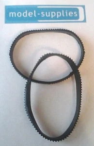 French Dinky 883 AMX Tank pair of black rubber reproduction tracks - Picture 1 of 1