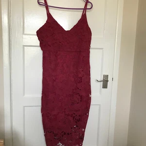 BNWT BOOHOO Purple Floral Dress UK Size 14 Boutique Sleeveless Strappy Lace - Picture 1 of 11