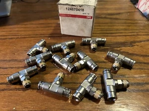 Menge 10, Norgren Pneufit drehbares T-Stück, 1/4" Rohr Außendurchmesser x 1/8 NPT, brandneu - Bild 1 von 2