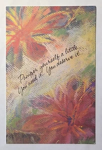 1 Get Well Greeting Card/Envelope Flowers Pamper Loving Start Feeling Better - Picture 1 of 2