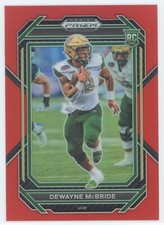 Dewayne Mcbride 2023 Panini Prizm Draft Picks RC  Red Prizm /299 Vikings (103)