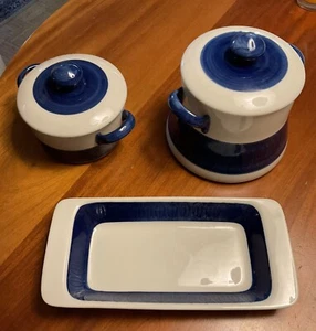 Rörstrand KOKA Blau Großer und kleiner Ofentopf, Servierteller - Bild 1 von 8
