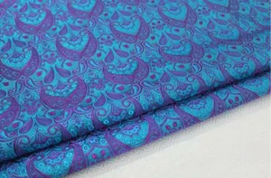 Faux Silk Brocade(Paisley Damask)Jacquard Damask Kimono Fabric Material*BK4 - Picture 1 of 31