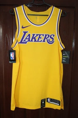 BNWT Los Angeles Lakers Authentic Aeroswift shirt Yellow Blank jersey size M - Image 1 of 4