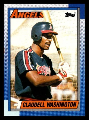 1990 Topps Tiffany Claudell Washington #705 - Image 1 of 3