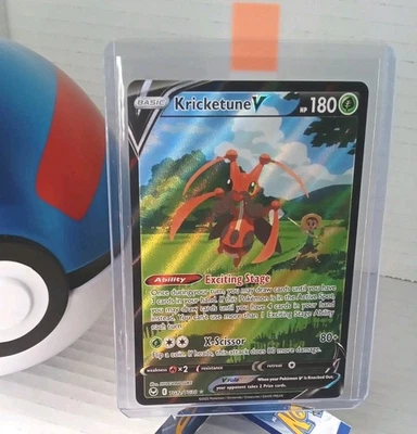 Pokémon TCG Kricketune V Ultra Rare Holo Card TG12 Crown Zenith Near Mint NM - Image 1 of 3