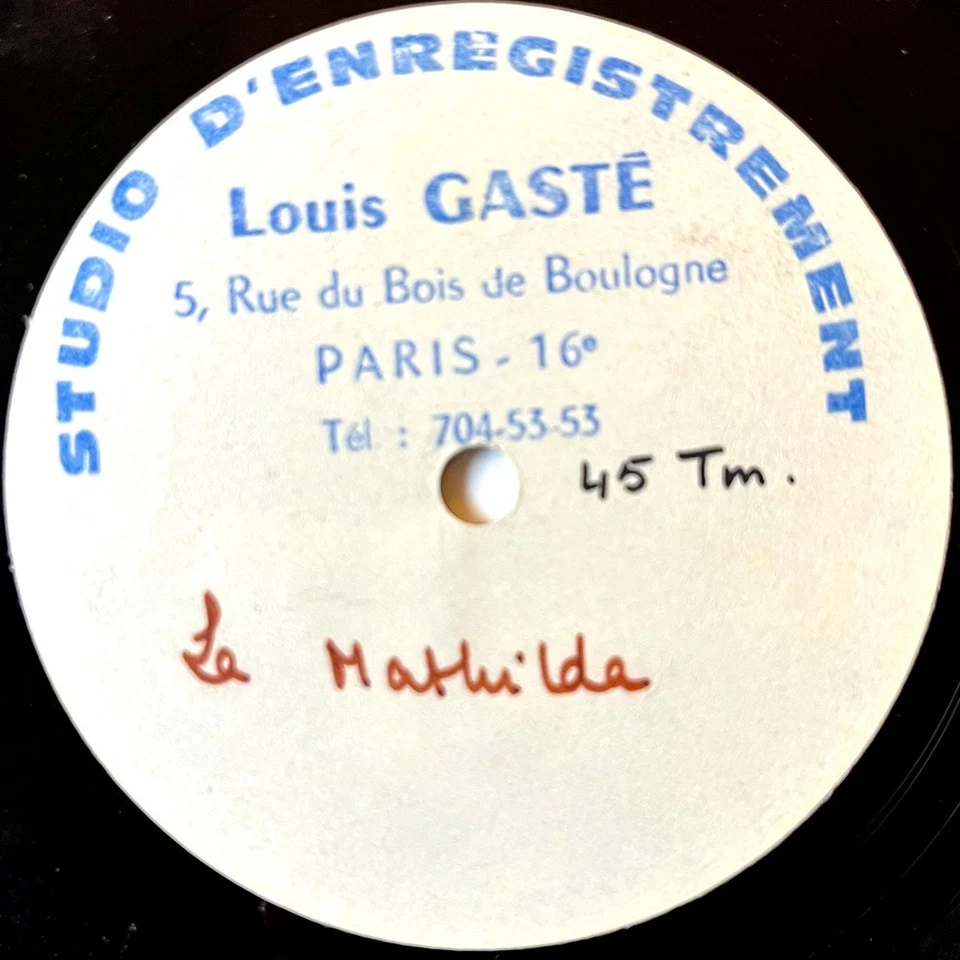 Jeanne Moreau 7" Acetate 1966 La Mathilde - Aie Tu M'Agaces - Image 1 of 4