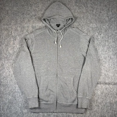 Sudadera con Capucha J Crew Mezcla de Cachemira Cremallera Completa Para Hombre Grande Gris Bolsillos con Cordón Suave Foto 1 de 4