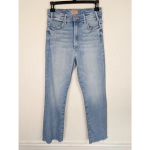 Mother Denim Jeans The Hustler Ankle Fray Au Revoir Boho Distressed Blau Gr. 26 - Bild 1 von 14