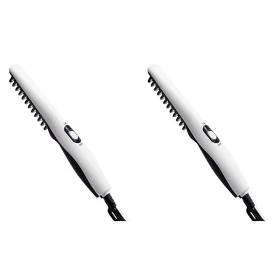  2 PCS Bart Glätter Glättungsbürste Haare Kamm Richten Multi-Styler-Haargerät - Bild 1 von 4