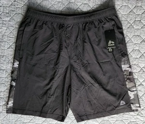 Pantalones cortos de entrenamiento RBX para hombre de 9" en negro y gris; talla XL - Imagen 1 de 11