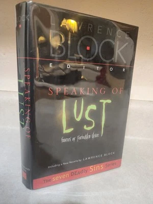 SPEAKING OF LUST Lawrence Block SIGNED 1st Edition STORIES Anthology MYSTERY - Image 1 of 4