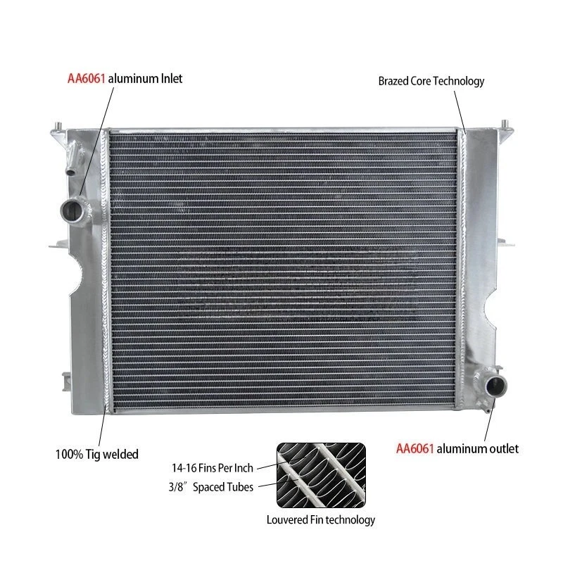 Radiador de aluminio PARA LAND ROVER DEFENDER LD 2.2/2.4 TD4 2.5 TD5 DIÉSEL 1990-2016 Foto 1 de 4