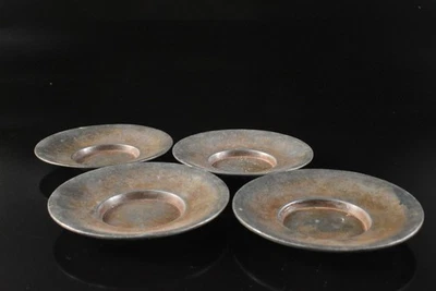 T1936: Platillo Chataku BANDEJA TAZA TÉ Japonés Antiguo en Forma de Estaño 5 piezas, Automático Foto 1 de 4