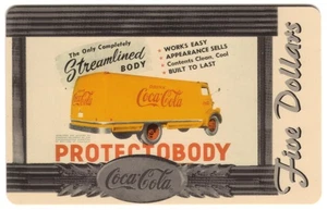 Coke National '96 $5. Silver. 'Protectobody' Coke Truck. #10 of 10 Phone Card - Picture 1 of 2