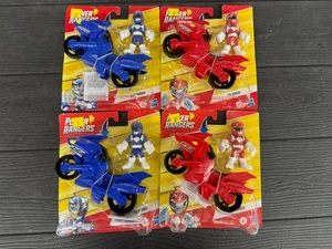 Power Rangers rot blau Ranger Motorrad Hai Fahrrad Playskool Heroes Hasbro Set - Bild 1 von 1