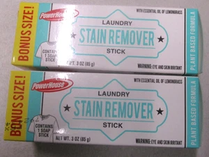 2-.3 Ounce Powerhouse Laundry Stain Remover Soap Stick Lemongrass Home Travel - Picture 1 of 2