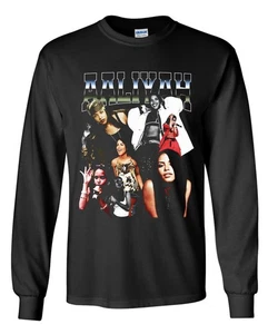 Aaliyah long Sleeve T-Shirt - 2000s R&B, Try Again, Back and Forth Rock The Boat - Picture 1 of 2