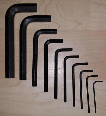 Allen Hex Key Loose 1.5mm 2.0mm 2.5mm 4mm 5mm 6mm 7mm 8mm 10mm Allan Alan Keys - Image 1 of 3