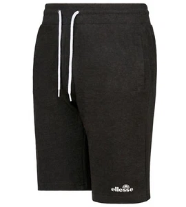 Men's Ellesse Rochero Fleece Cotton Drawstring Shorts Drawstring Charcoal - Picture 1 of 3