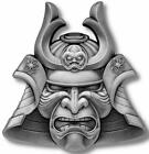 SAMURAI MASK Ancient Warriors  2 oz Silver Coin Samoa 2021