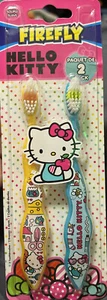New Firefly Hello Kitty Manual Toothbrushes Soft Bristles Boys Girls - 2 Pack - Picture 1 of 2