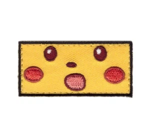 Mini Pikachu Surprised Face Morale Patch for VELCRO® BRAND Hook Fastener - Picture 1 of 1