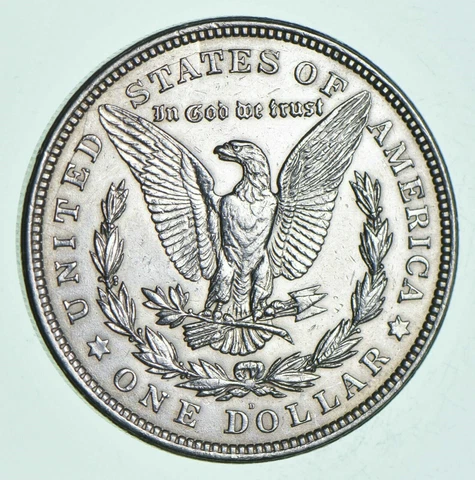1921-D Morgan Silver Dollar - Last Year Issue 90% $1.00 Bullion Polished - XF/AU Cover