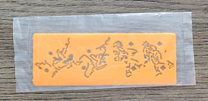 Regla de plantilla Ghostbusters Hi-C bebidas de frutas naranja vintage 1989 artículo por correo - Imagen 1 de 2