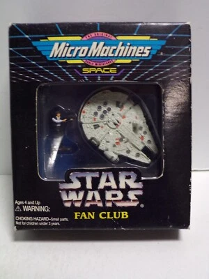 Star Wars Fan Club Millennium Falcon & Han Solo Micro Machines Space- 030724JET6 - Image 1 of 4
