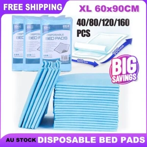 40-160PK XL Incontinence Pads Mattress Disposable Bed Adult Underpad Extra Thick - Picture 1 of 17