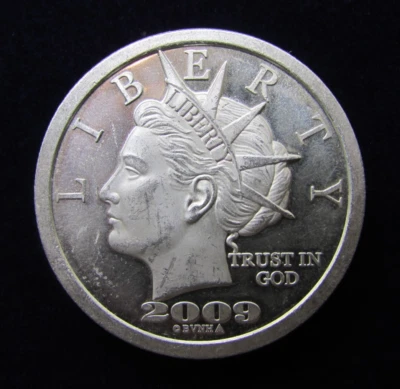 2009 1oz Silver NORFED Liberty Inflation Proof Silver - Image 1 of 2