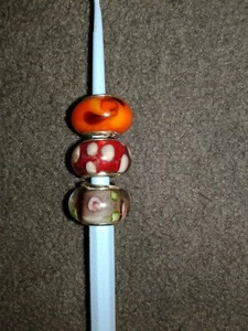 Bettelarmband Murano / Kunstglas 925 Charms (3) sehr guter Zustand - Bild 1 von 2