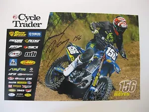 Póster autografiado 11x17 de Jacob Hayes Supercross motocross certificado de autenticidad - Imagen 1 de 1