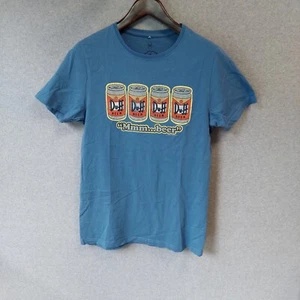 Camiseta azul manga corta Simpson's Duff Beer 2010 para hombre talla M - Imagen 1 de 7