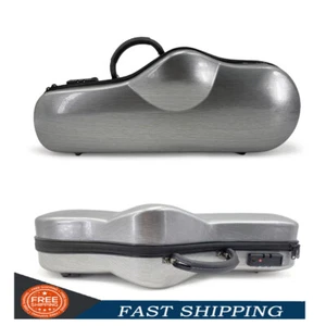 Sliver Alto Sax Carbon Fiber Case with Hand Strap Durable Saxophone Bag - Picture 1 of 16