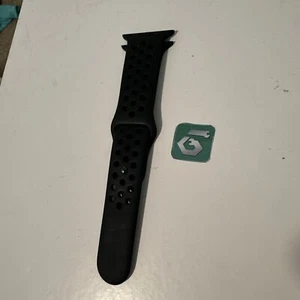 Apple Watch Nike Sport Band 41mm (38/40) Genuine OEM Black/Black S/M Used RARE - Picture 1 of 8