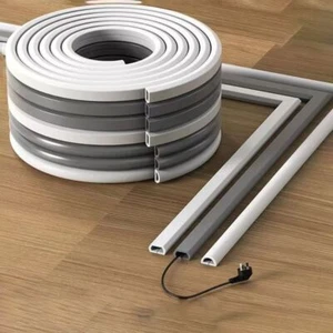 Cable Concealer Soft Rubber Trunking Soft Pvc Wire Self-adhesive Wires - Photo 1/13