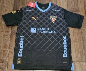 Ecuador LDU Black Soccer Jersey Liga De Quito 2024 Liga Pro - Picture 1 of 2
