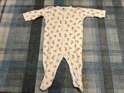 PROMO! PETIT BATEAU - Tutina pagliaccetto leopardi cotone bebè neonata 6 m 67cm - Imagen 1 de 3