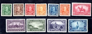 CANADA 1935 S.G. #341-351 SCOTT #217-227 COMPLETE MINT NEVER HINGED - Picture 1 of 2