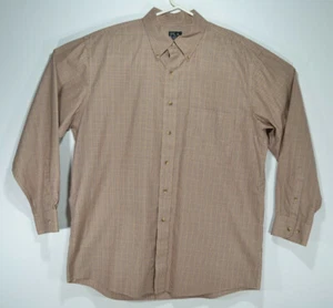 Jos A Bank Travelers Collection Button Down LS Shirt Mens SZ Large  Pocket  Tan - Picture 1 of 10
