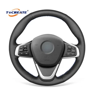 DIY Artificial Leather Car Steering Wheel Cover for BMW X1 F48 F49 X2 F39 #ACXC - Foto 1 di 10