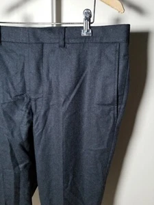 J Press anthrazitgrau Flanell vorne flach VBC Wollhose Hose 36 x 30 - Bild 1 von 7