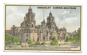 Mexiko - La Cathédrale - Chromo Chocolat Guérin-Boutron - Handelskarte - Bild 1 von 2