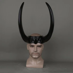 Cosplay Loki 2 Crown Horns Helmet Superhero Headgear Mask Party Costume Prop PVC - Picture 1 of 12