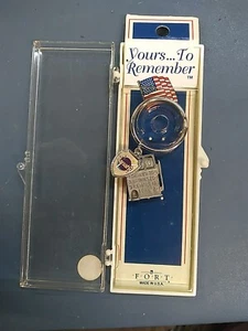 Genuine Pewter U.S. AL slot machine Key Ring By FORT * Free Shipping - Picture 1 of 2